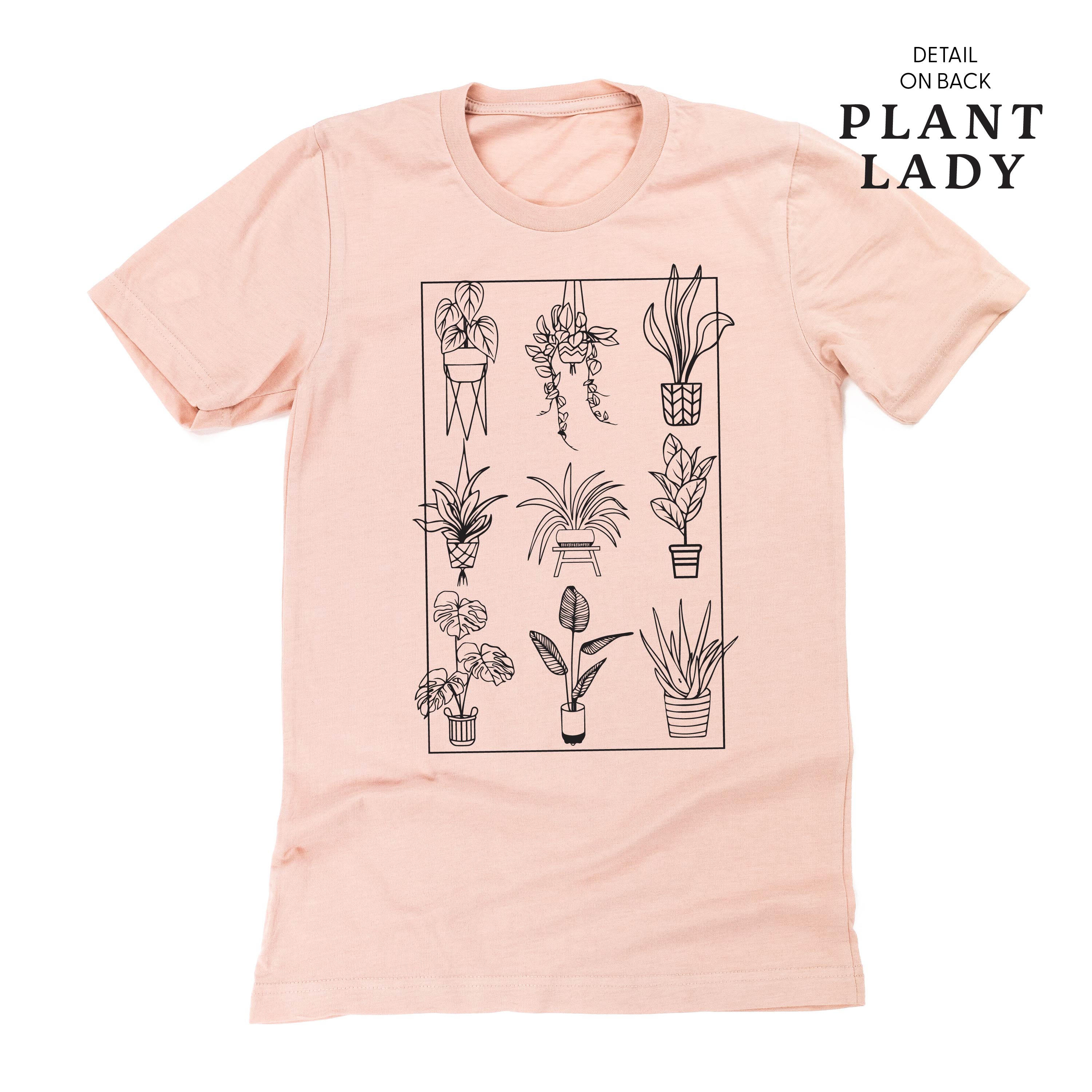 Plant Lady w/ Back Detail - Unisex Tee Little Mama Shirt Shop