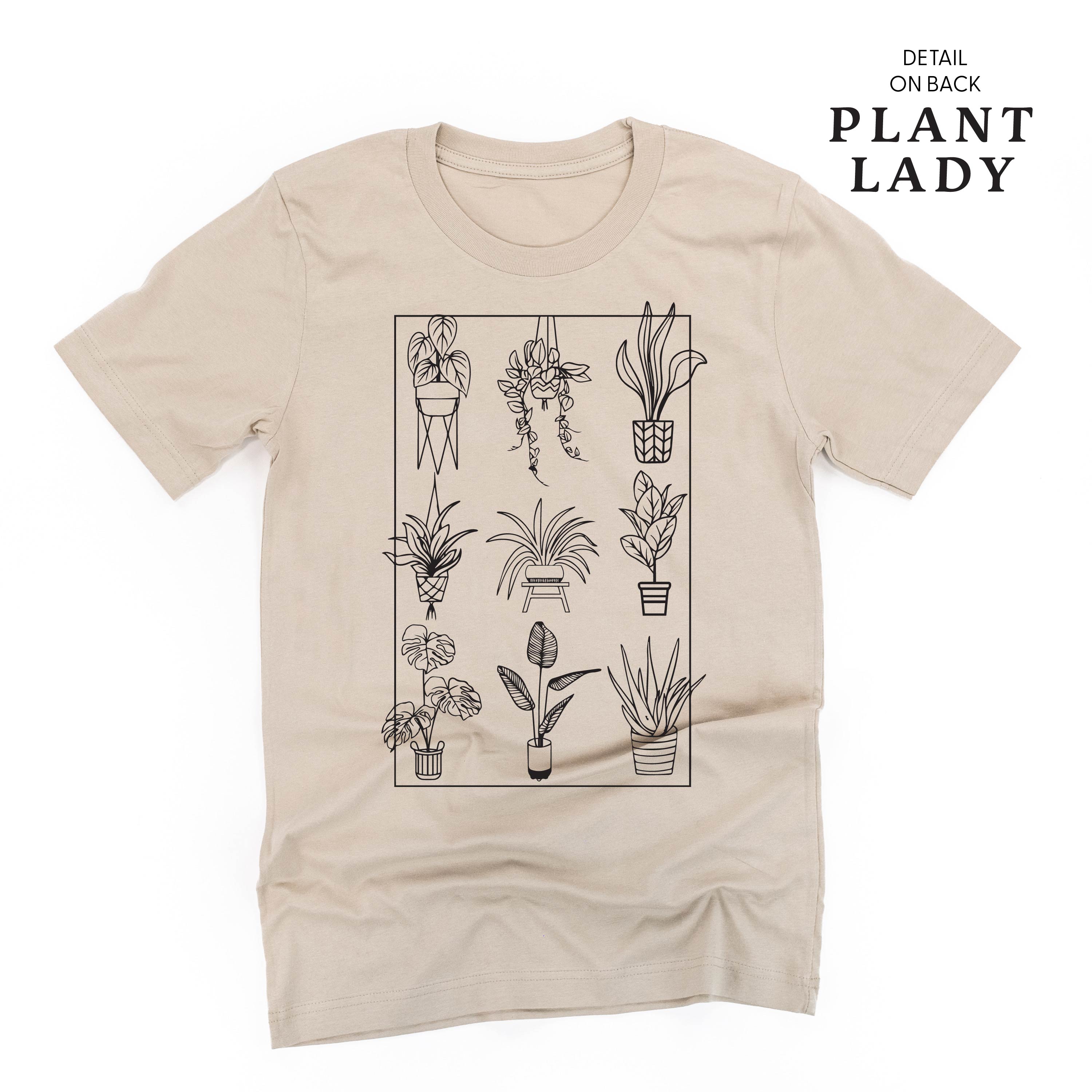 Plant Lady w/ Back Detail - Unisex Tee Little Mama Shirt Shop