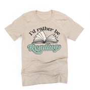 I'd Rather Be Reading - Unisex Tee Little Mama Shirt Shop