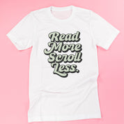 Read More. Scroll Less. - Unisex Tee Little Mama Shirt Shop