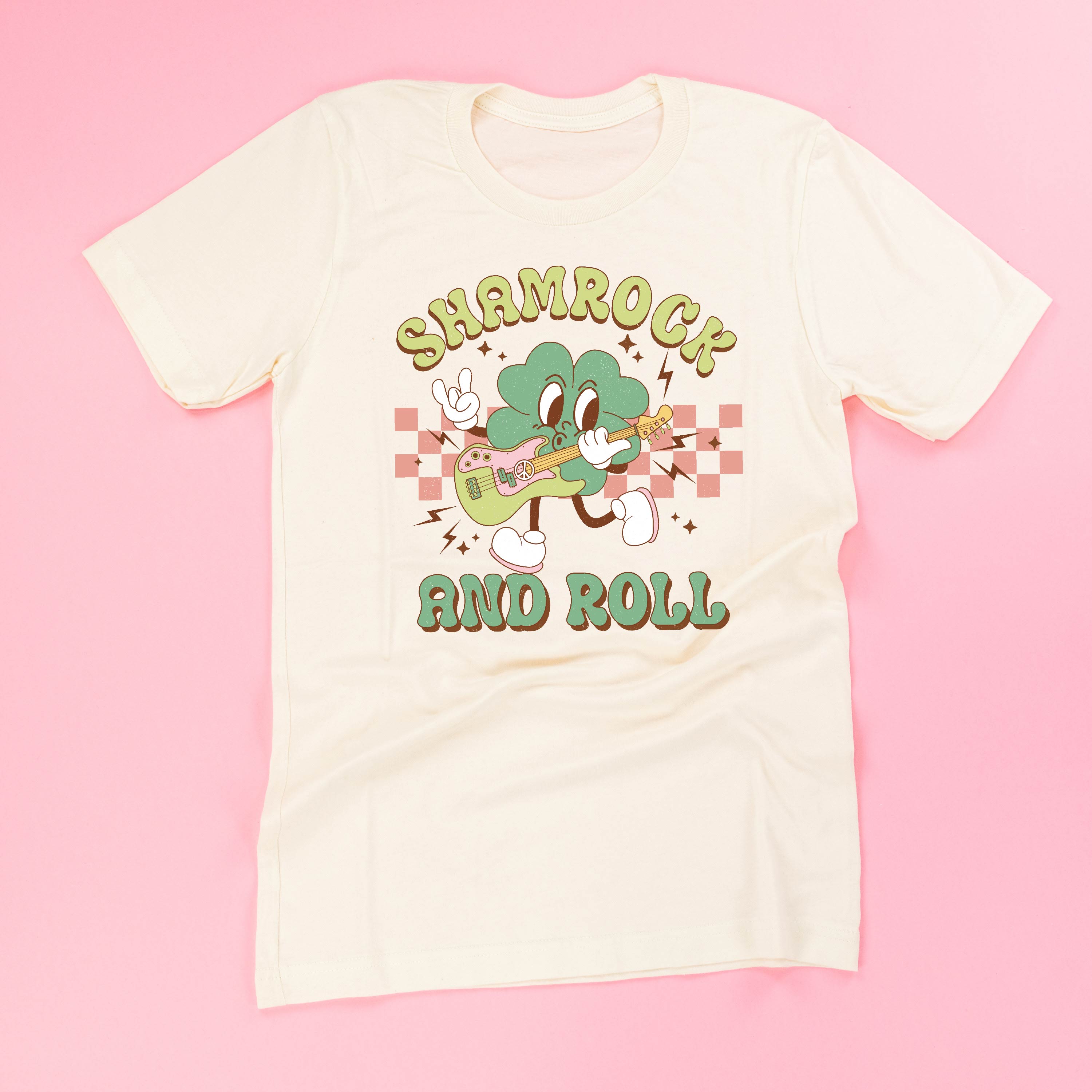 Rock N Roll Shamrock - Unisex Tee Little Mama Shirt Shop