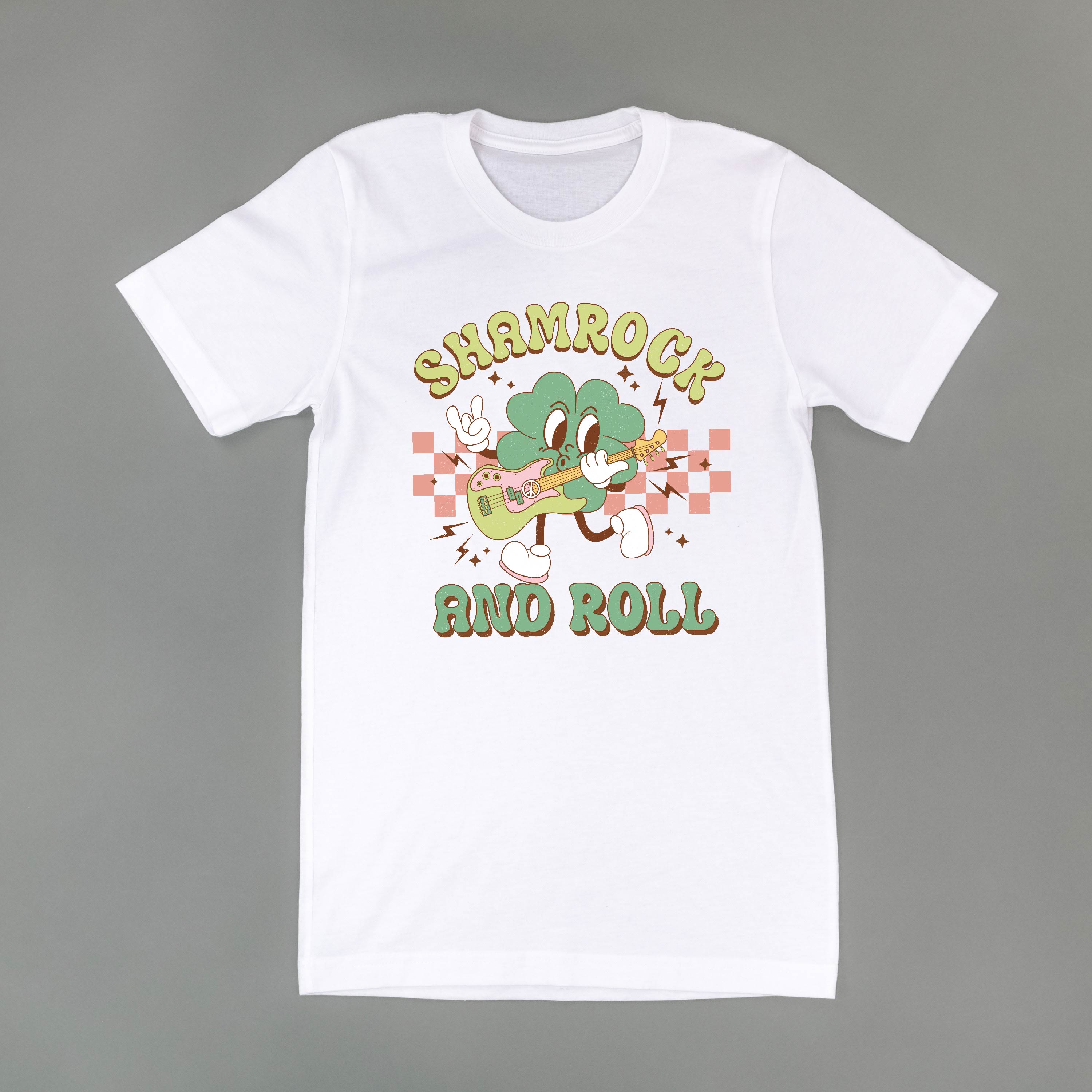 Rock N Roll Shamrock - Unisex Tee Little Mama Shirt Shop