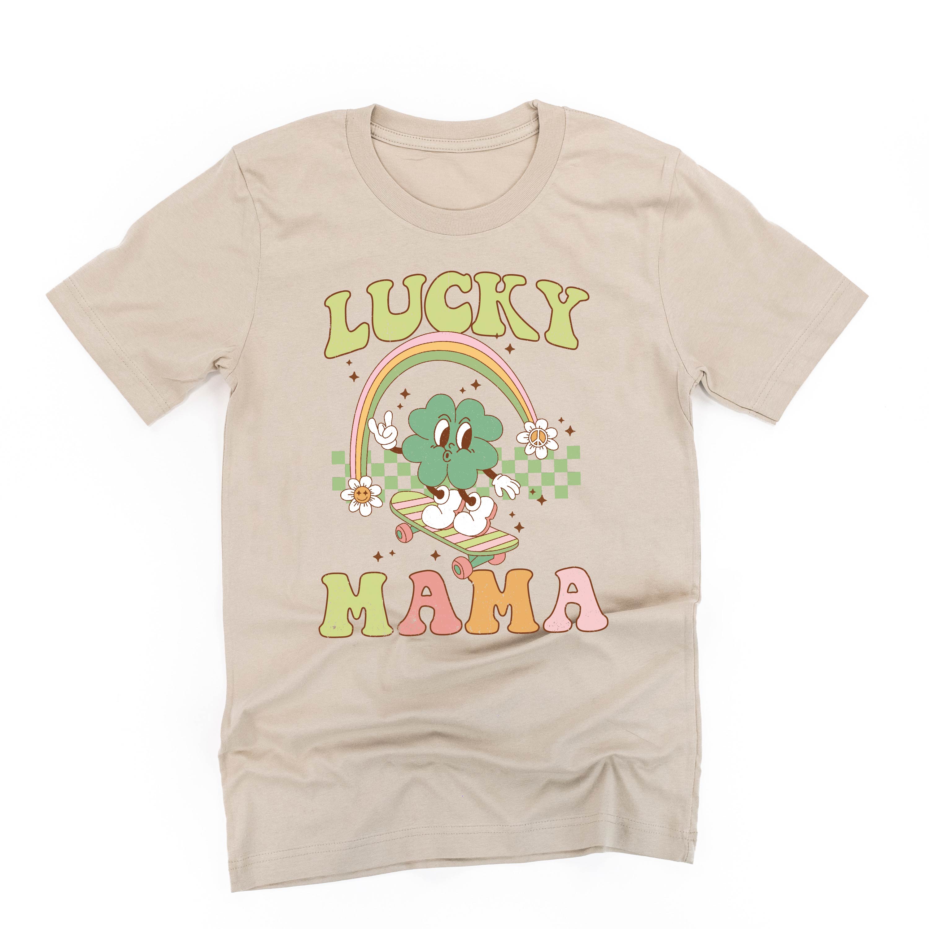 Skateboard - Lucky Mama - Unisex Tee Little Mama Shirt Shop