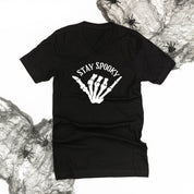 Stay Spooky Skelly Hand - Unisex Tee Little Mama Shirt Shop