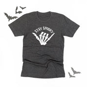 Stay Spooky Skelly Hand - Unisex Tee Little Mama Shirt Shop