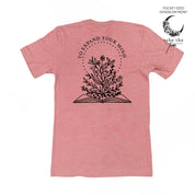 Take the Time (Front Pocket) w/ To Expand Your Mind (Back) - Unisex Tee Little Mama Shirt Shop