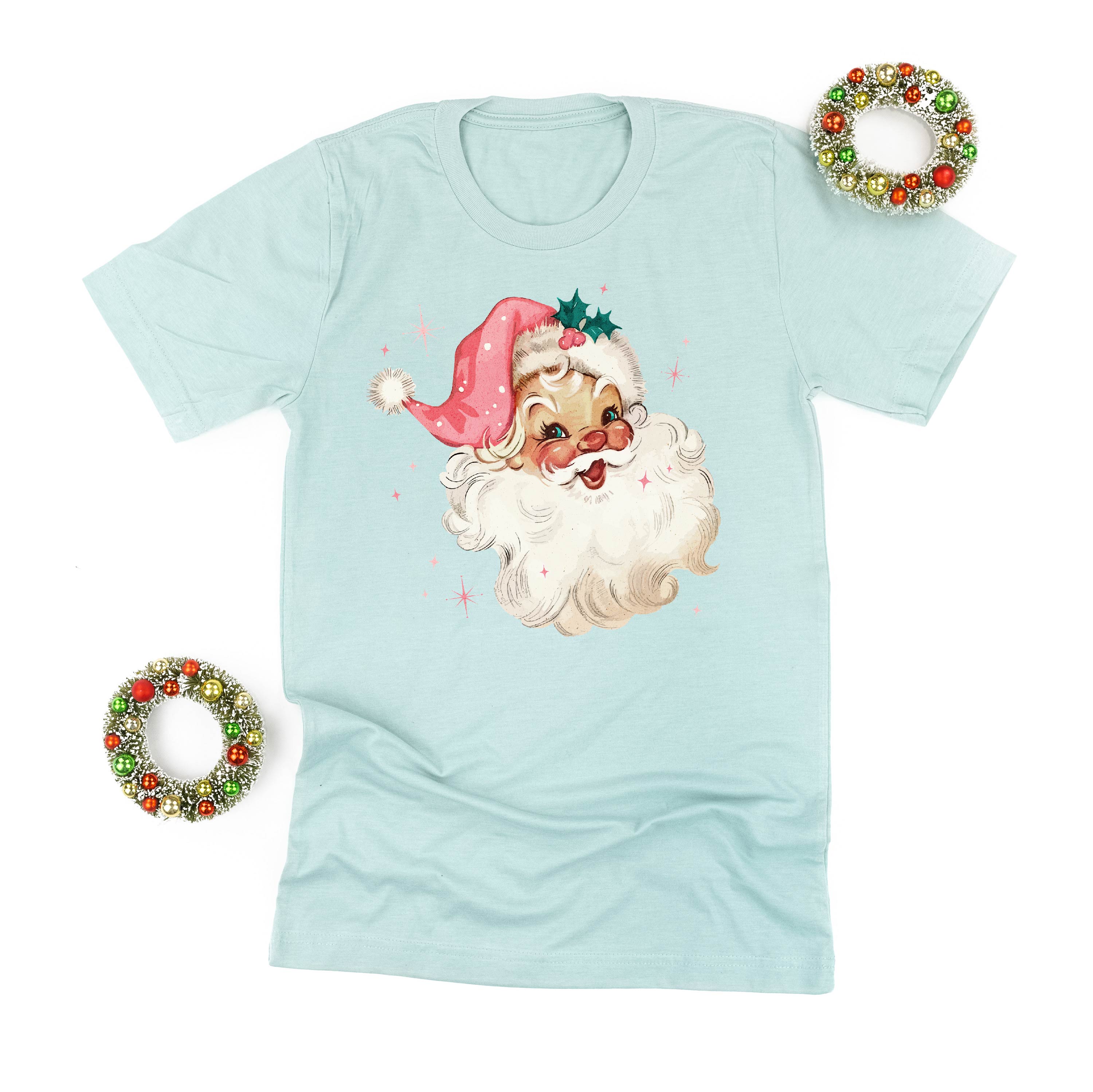 Watercolor Santa - Unisex Tee Little Mama Shirt Shop