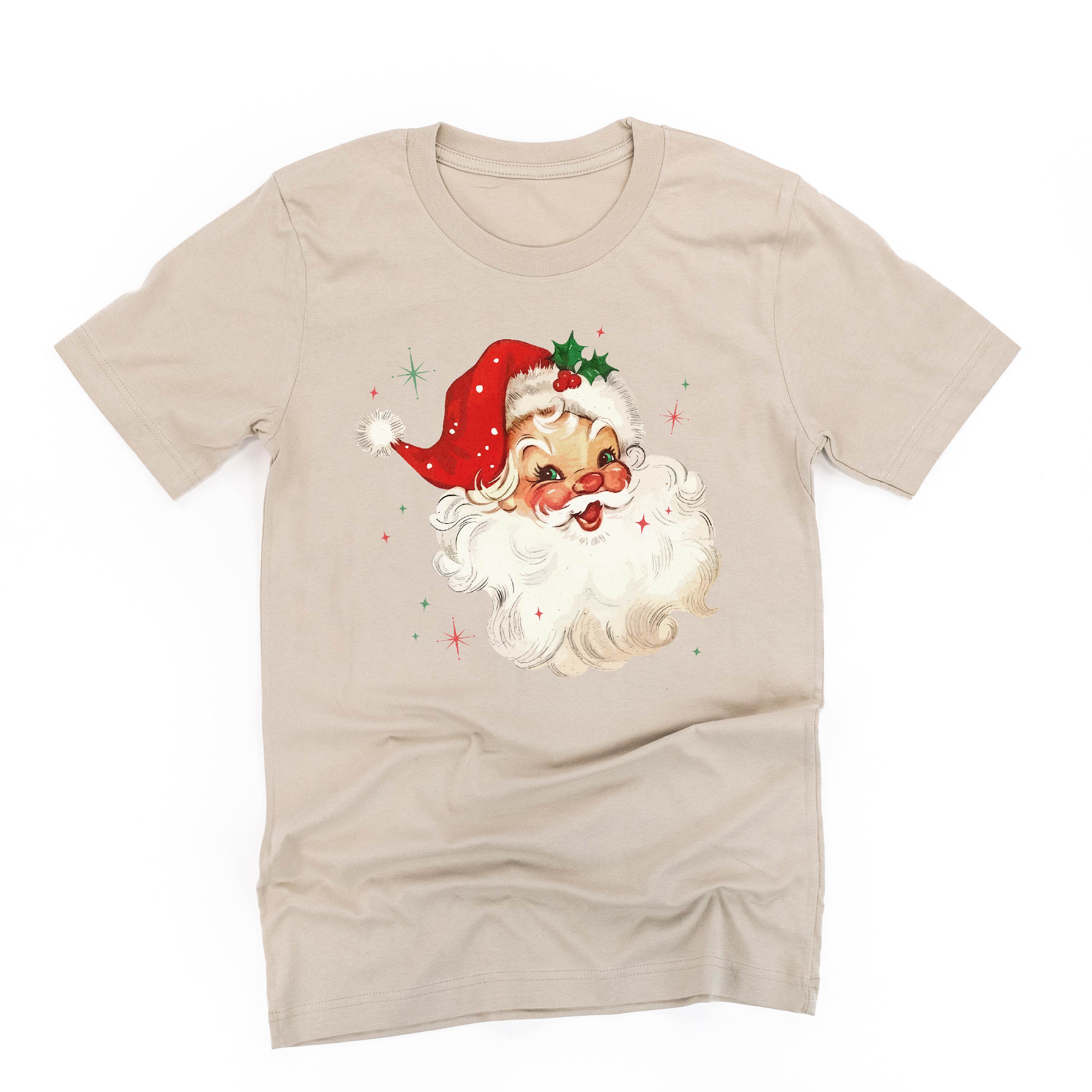 Watercolor Santa - Unisex Tee Little Mama Shirt Shop