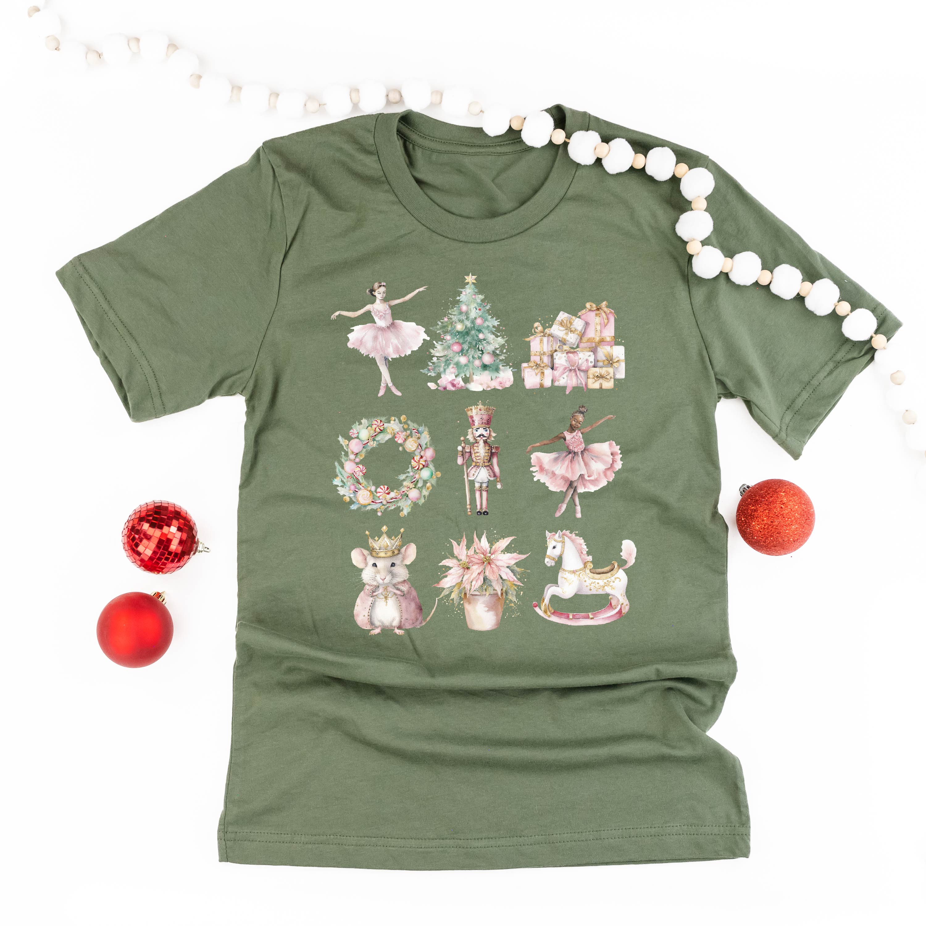 Watercolor Nutcracker - Unisex Tee Little Mama Shirt Shop
