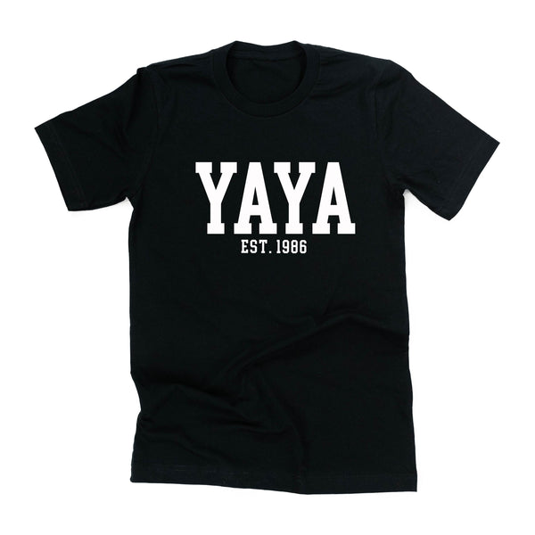 Yaya - EST. (Select Your Year) ﻿- Unisex Tee