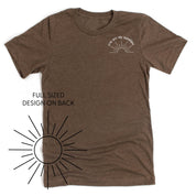 You Are My Sunshine Pocket Design w/ Full Sun on Back - Unisex Tee Little Mama Shirt Shop