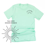 You Are My Sunshine Pocket Design w/ Full Sun on Back - Unisex Tee Little Mama Shirt Shop