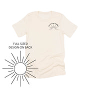 You Are My Sunshine Pocket Design w/ Full Sun on Back - Unisex Tee Little Mama Shirt Shop