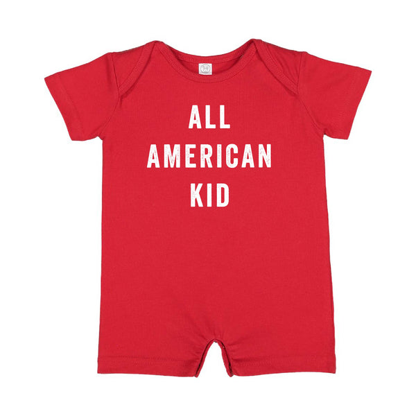All American Kid - Short Sleeve / Shorts - One Piece Baby Romper