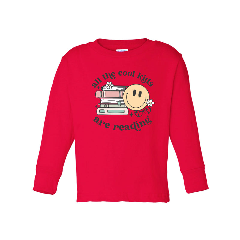 All the Cool Kids Are Reading - Long Sleeve Child Shirt