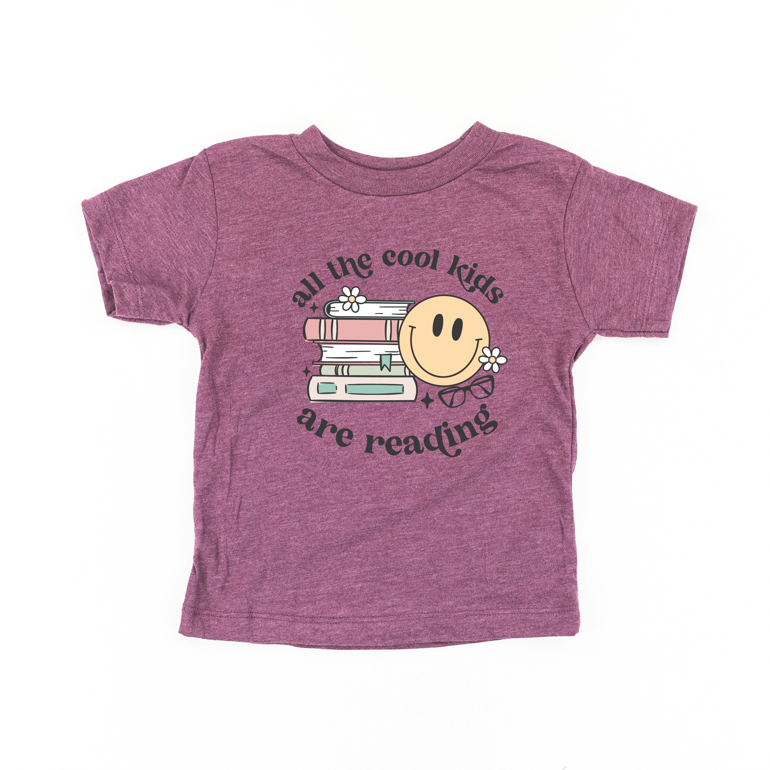 All the Cool Kids Are Reading - Short Sleeve Child Shirt Little Mama Shirt Shop