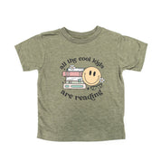 All the Cool Kids Are Reading - Short Sleeve Child Shirt Little Mama Shirt Shop