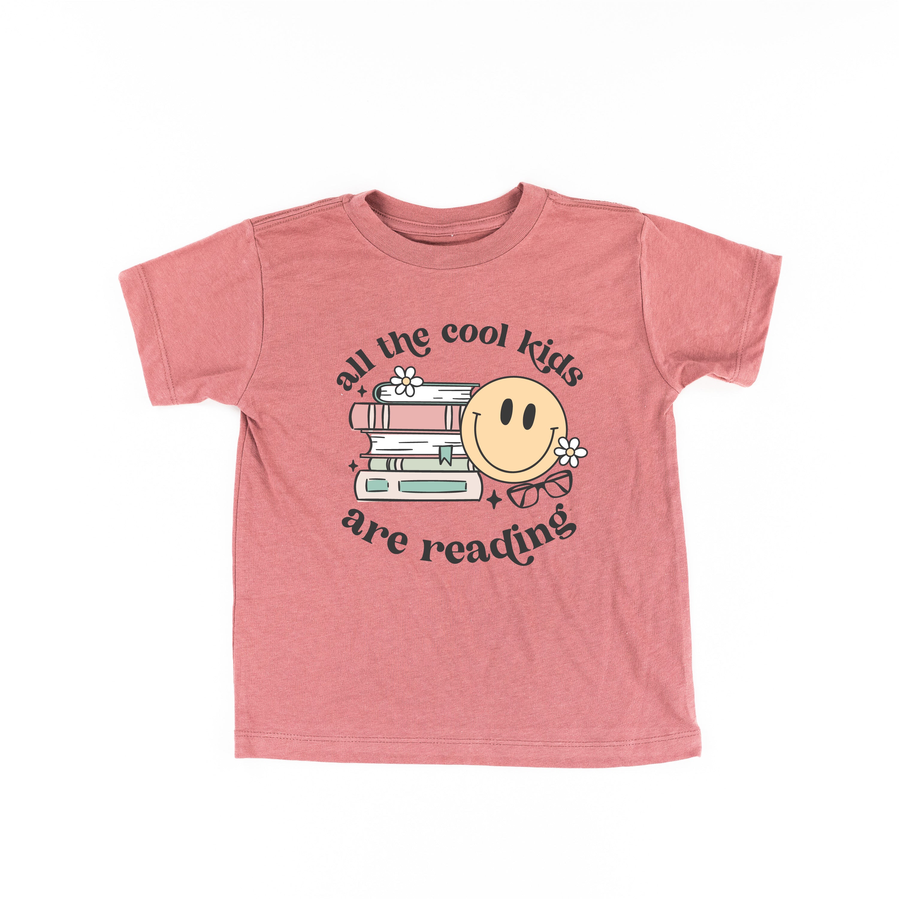 All the Cool Kids Are Reading - Short Sleeve Child Shirt Little Mama Shirt Shop