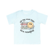 All the Cool Kids Are Reading - Short Sleeve Child Shirt Little Mama Shirt Shop