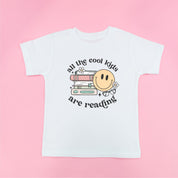 All the Cool Kids Are Reading - Short Sleeve Child Shirt Little Mama Shirt Shop