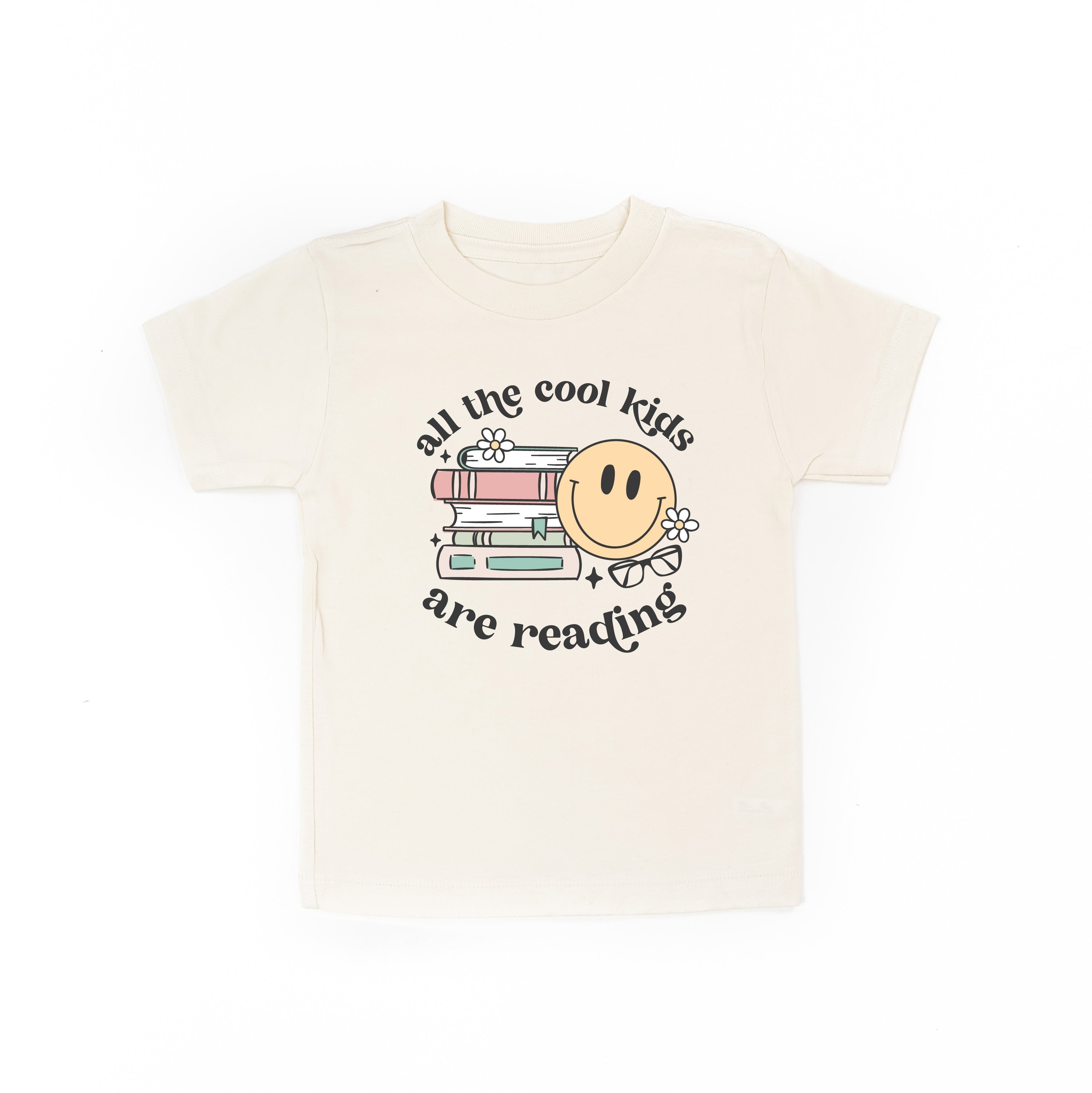 All the Cool Kids Are Reading - Short Sleeve Child Shirt Little Mama Shirt Shop
