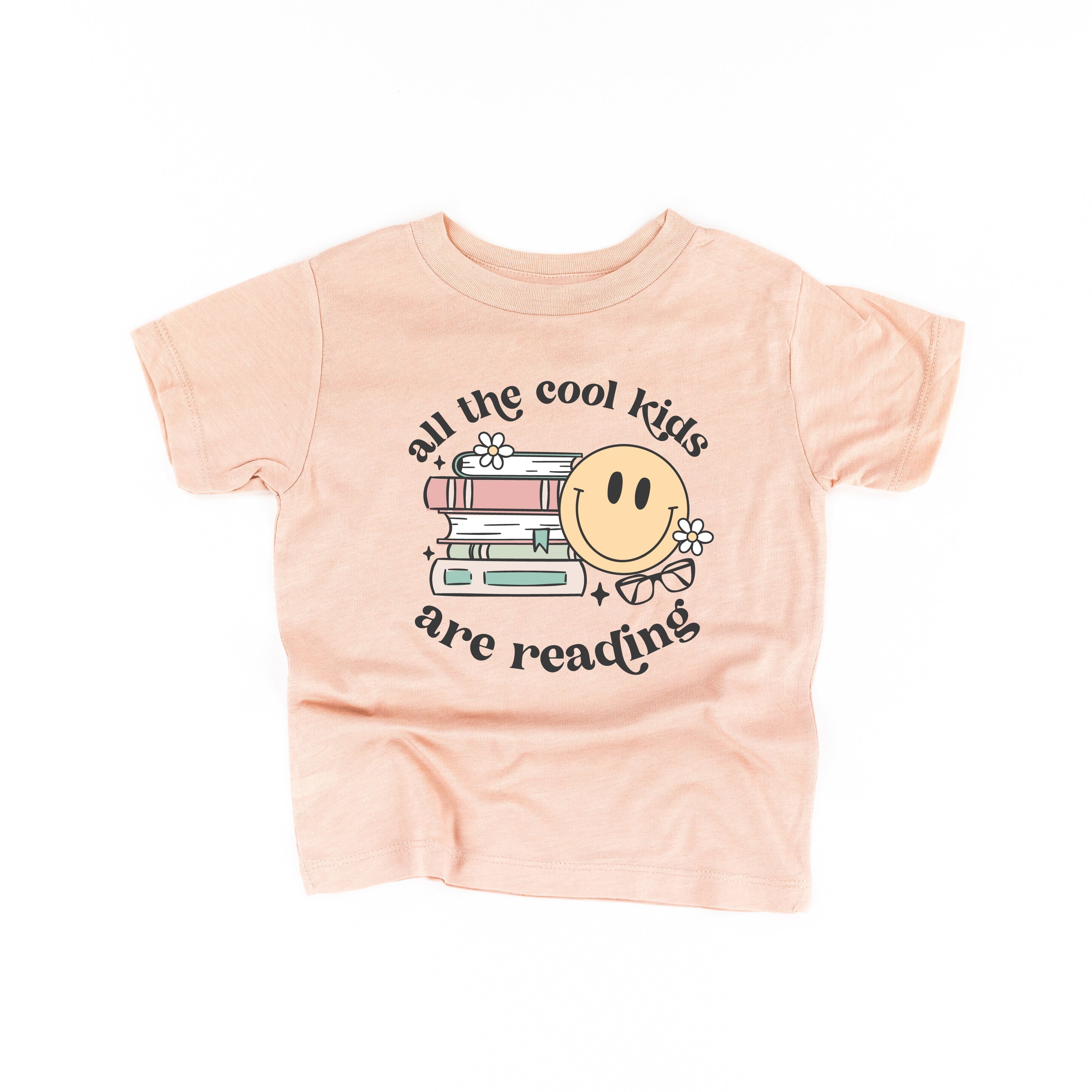 All the Cool Kids Are Reading - Short Sleeve Child Shirt Little Mama Shirt Shop