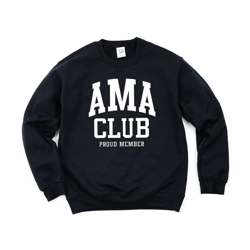 Varsity Style - AMA Club - Proud Member - BASIC FLEECE CREWNECK