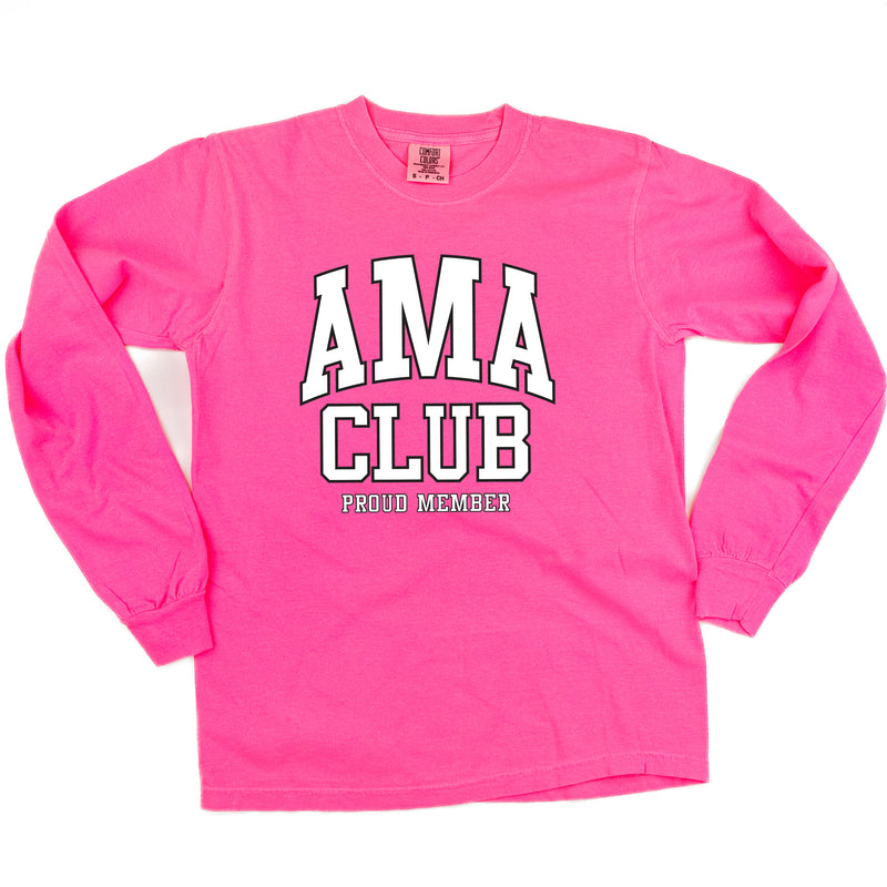 Varsity Style - AMA Club - Proud Member - LONG SLEEVE COMFORT COLORS TEE