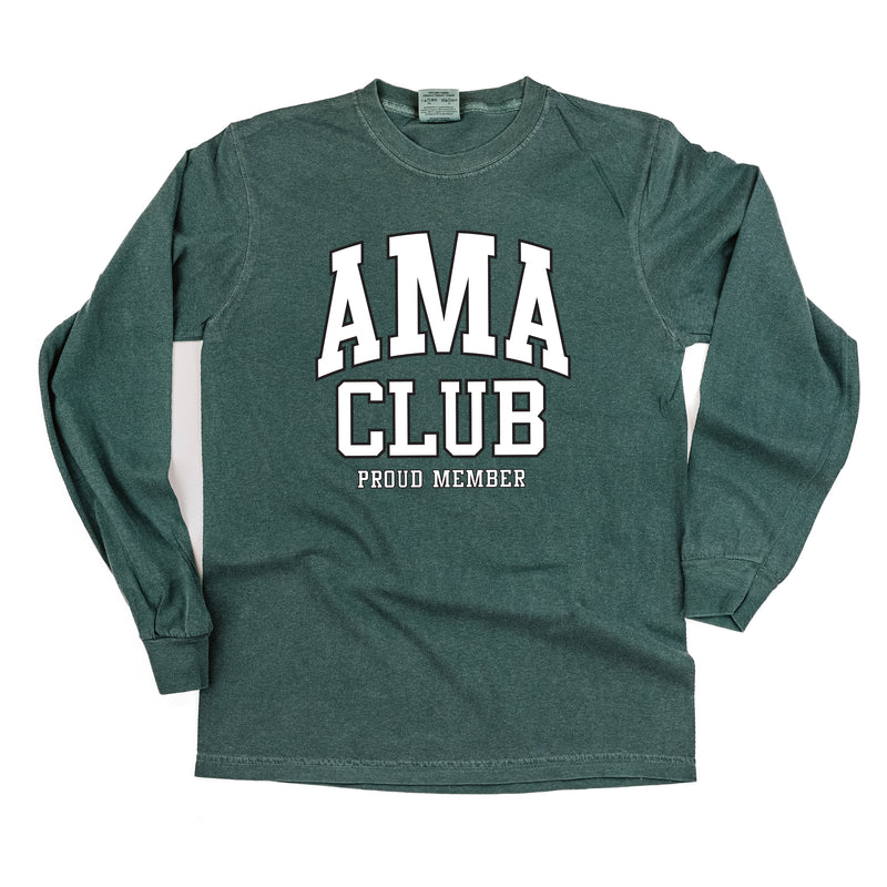 Varsity Style - AMA Club - Proud Member - LONG SLEEVE COMFORT COLORS TEE