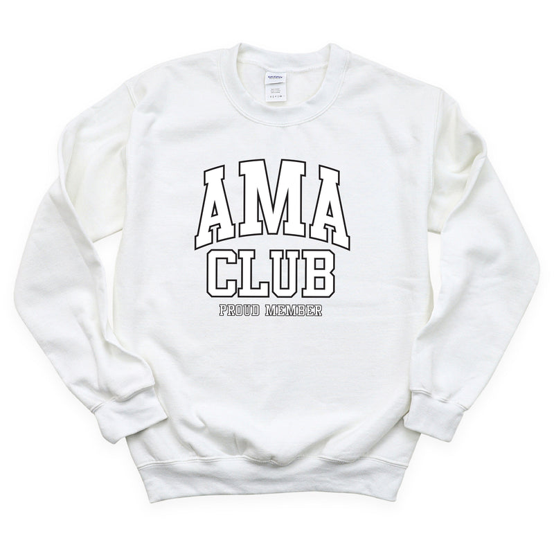 Varsity Style - AMA Club - Proud Member - BASIC FLEECE CREWNECK