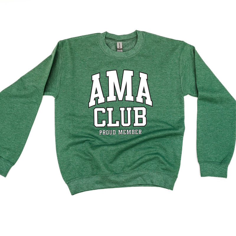 Varsity Style - AMA Club - Proud Member - BASIC FLEECE CREWNECK