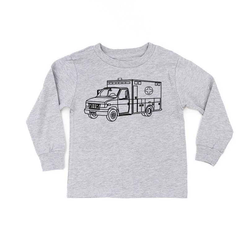 AMBULANCE - Minimalist Design - Long Sleeve Child Shirt