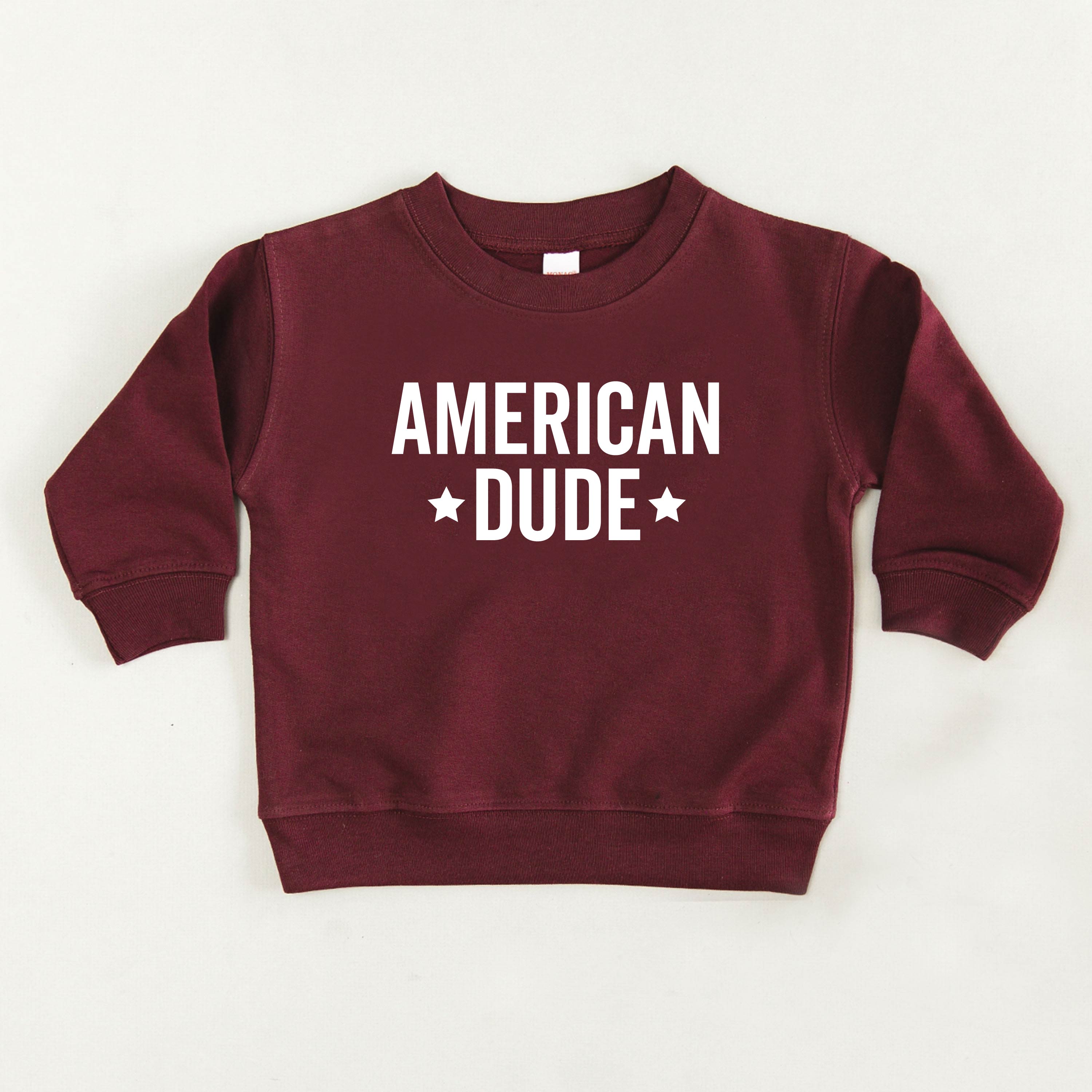 American Dude - Block - Child Sweater Little Mama Shirt Shop