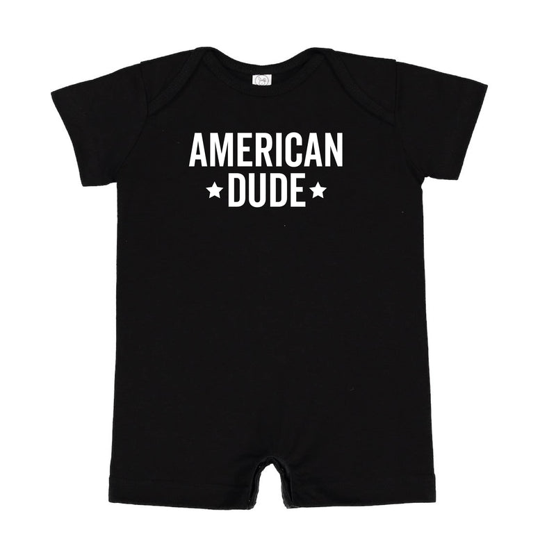 AMERICAN DUDE - BLOCK - Short Sleeve / Shorts - One Piece Baby Romper