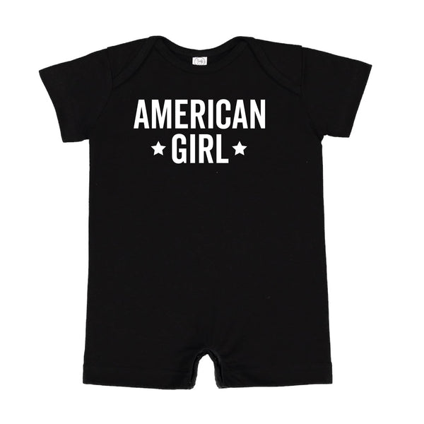 AMERICAN GIRL - BLOCK - Short Sleeve / Shorts - One Piece Baby Romper