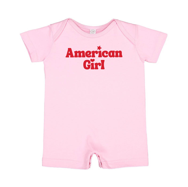 AMERICAN GIRL - GROOVY - Short Sleeve / Shorts - One Piece Baby Romper