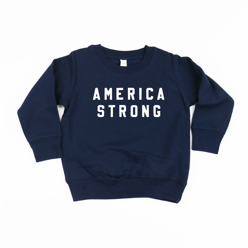 AMERICA STRONG - BLOCK FONT - Child Sweater