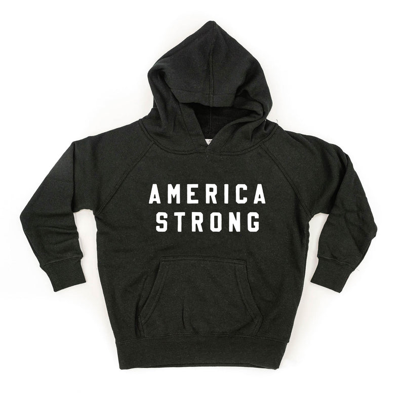 AMERICA STRONG - BLOCK FONT - Child Hoodie