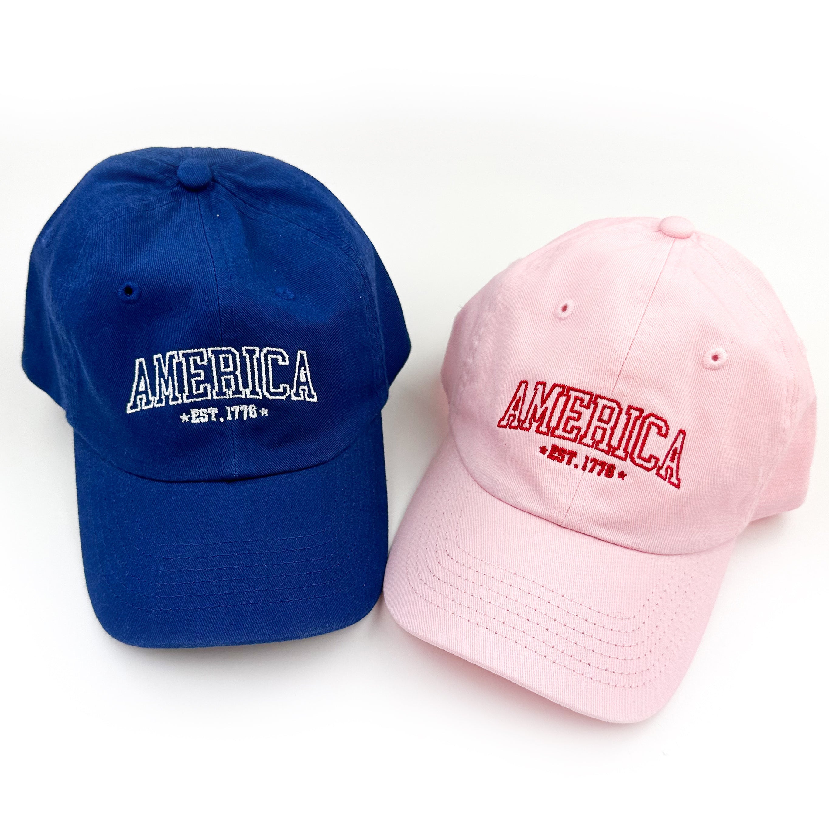 America Est. 1776 - Child Size - Baseball Cap Little Mama Shirt Shop