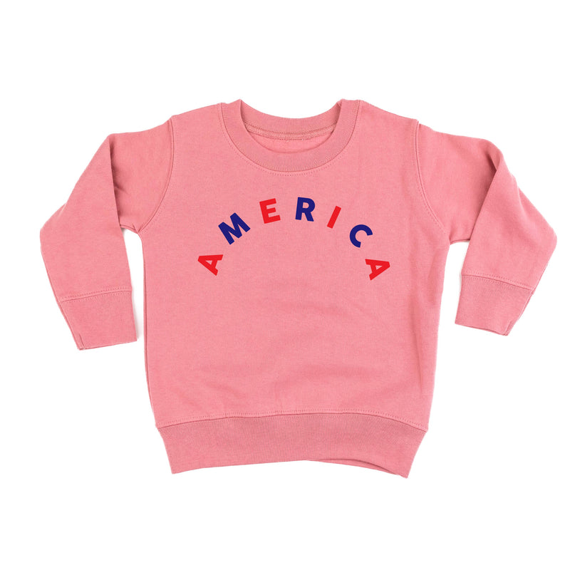 AMERICA (Arched) - Red+Blue - Child Sweater