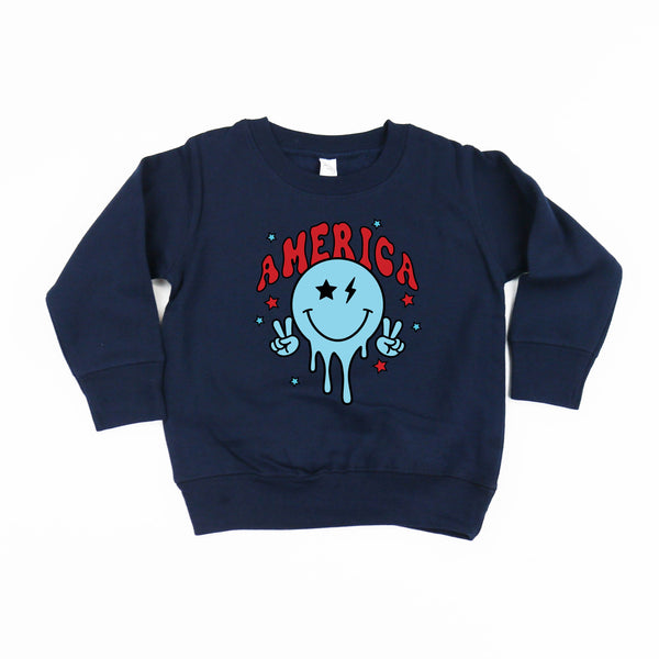 America Peace Smiley - Child Sweater