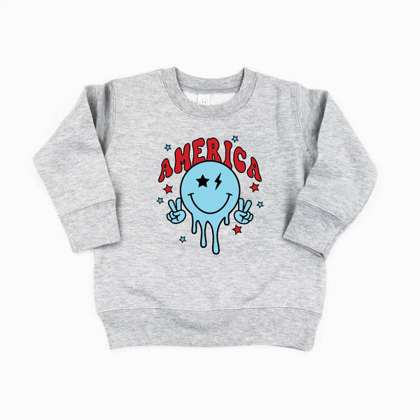 America Peace Smiley - Child Sweater