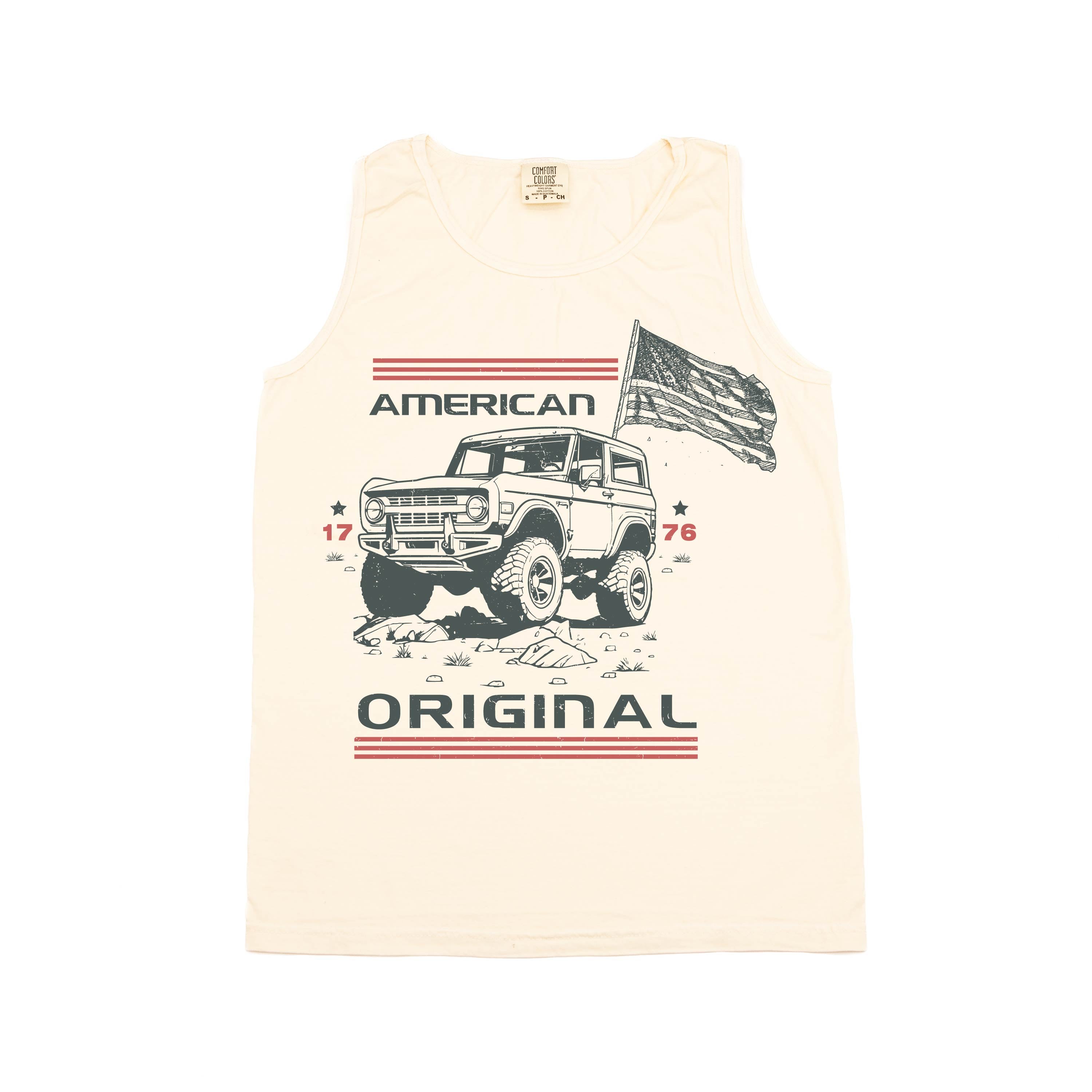 Bronco - American Original - Comfort Colors TANK Little Mama Shirt Shop LLC
