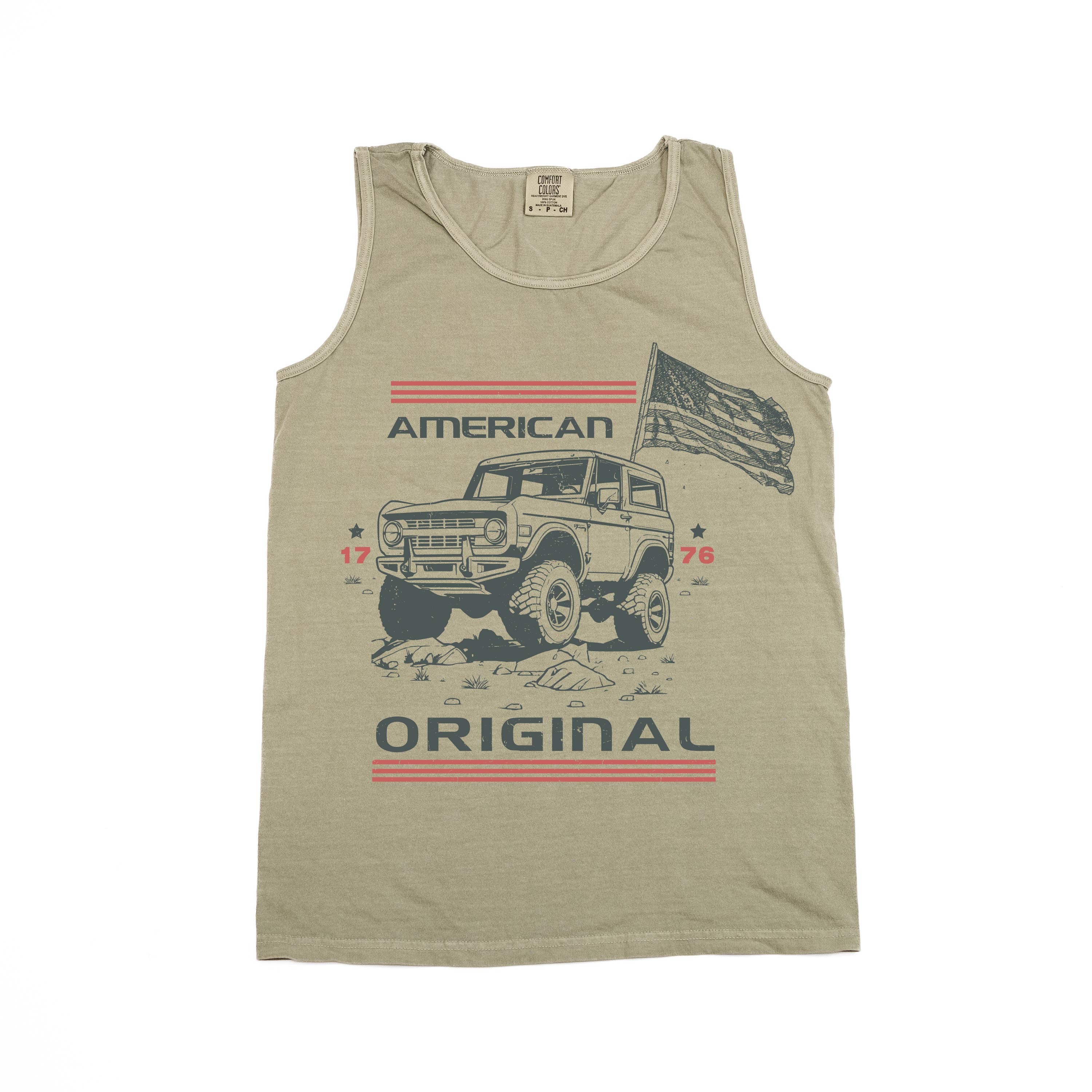 Bronco - American Original - Comfort Colors TANK Little Mama Shirt Shop LLC