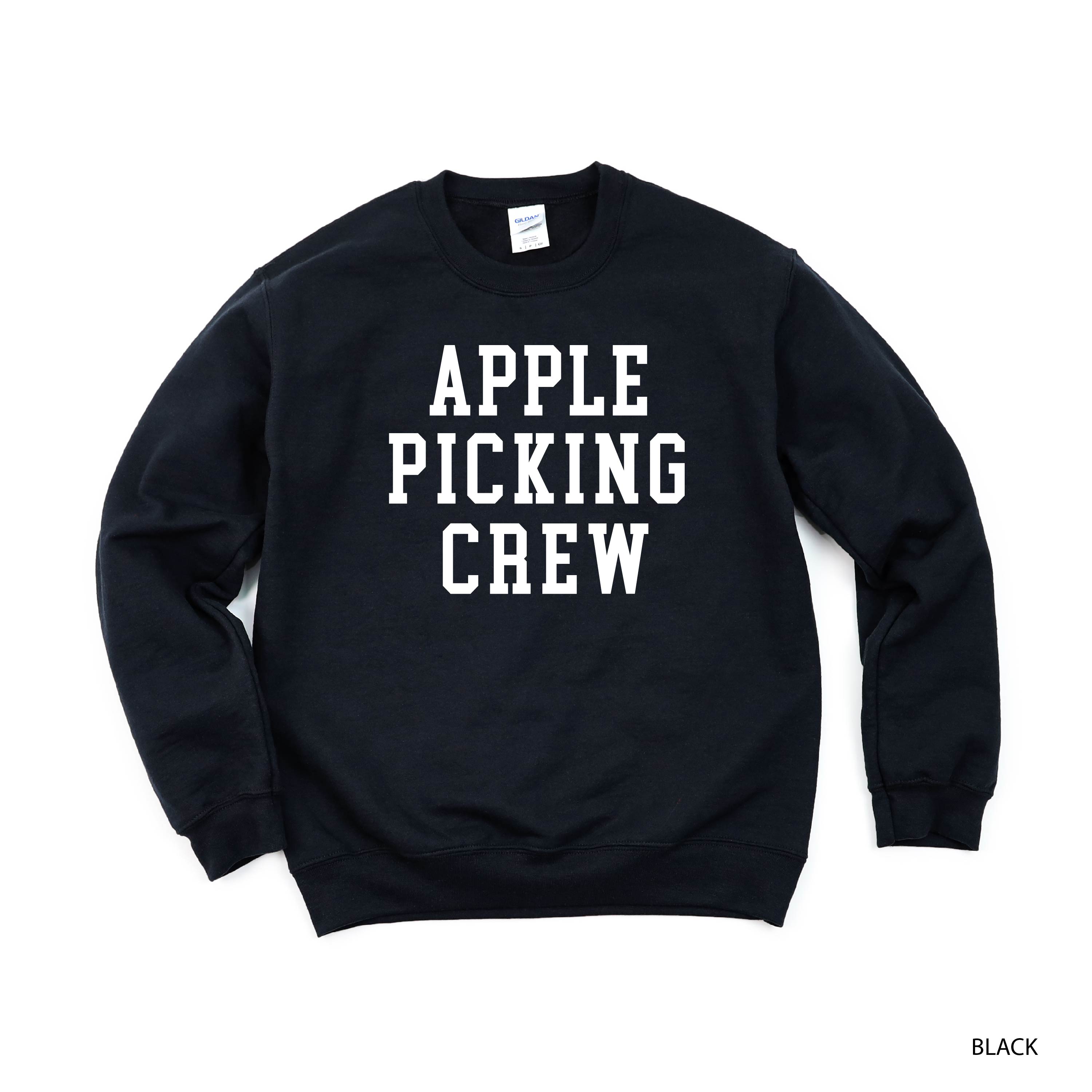 Apple Picking Crew - Basic Fleece Crewneck Little Mama Shirt Shop LLC