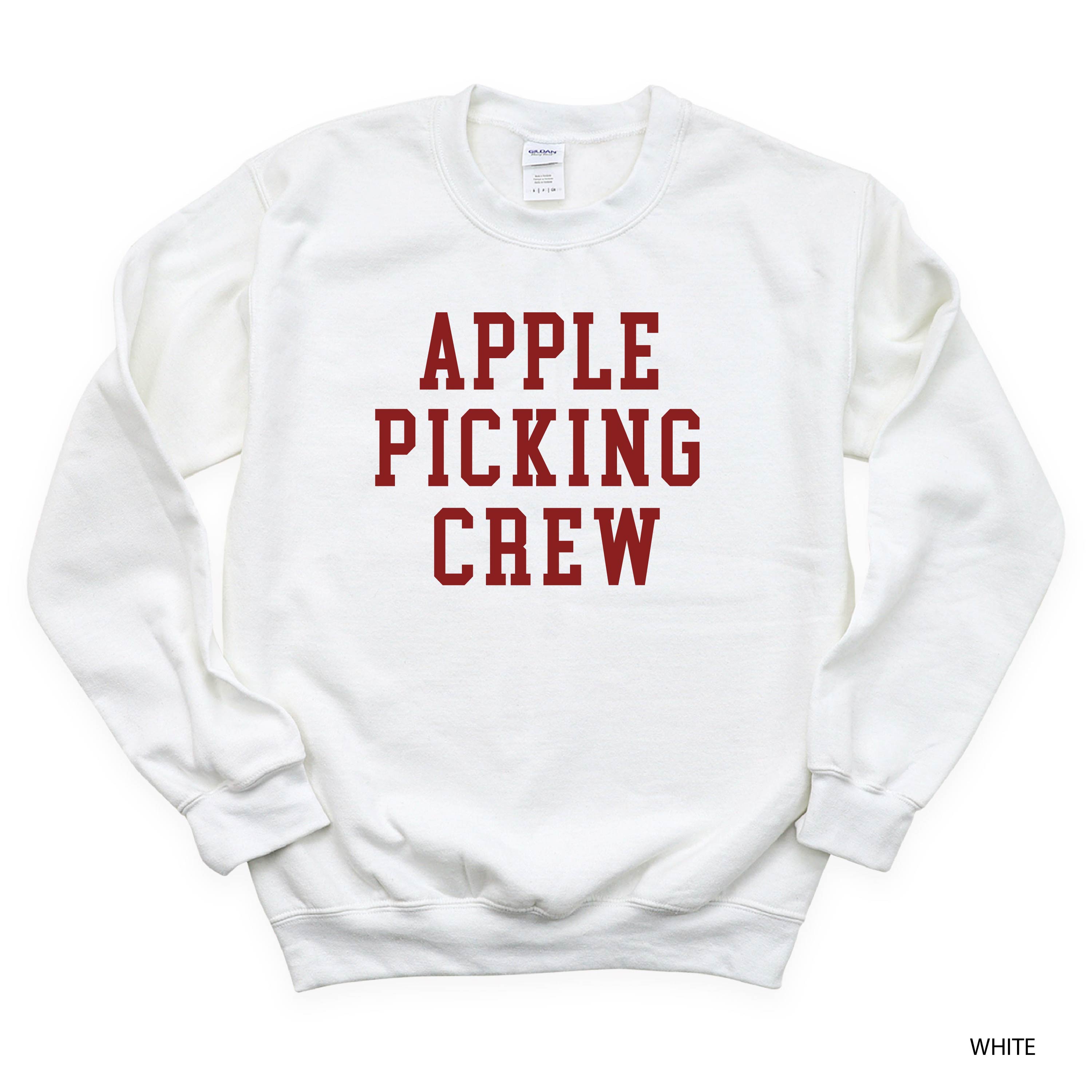 Apple Picking Crew - Basic Fleece Crewneck Little Mama Shirt Shop LLC
