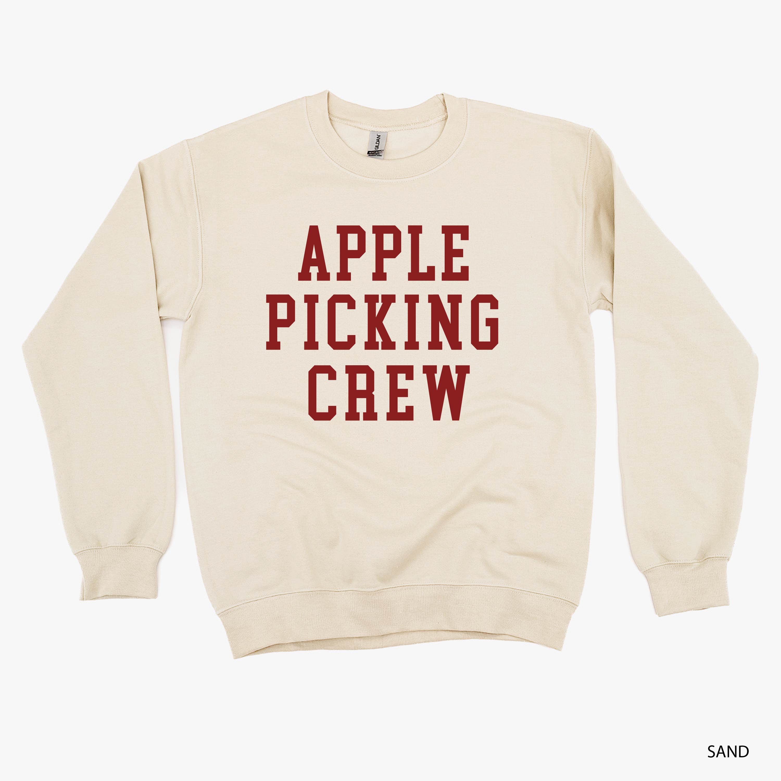 Apple Picking Crew - Basic Fleece Crewneck Little Mama Shirt Shop LLC