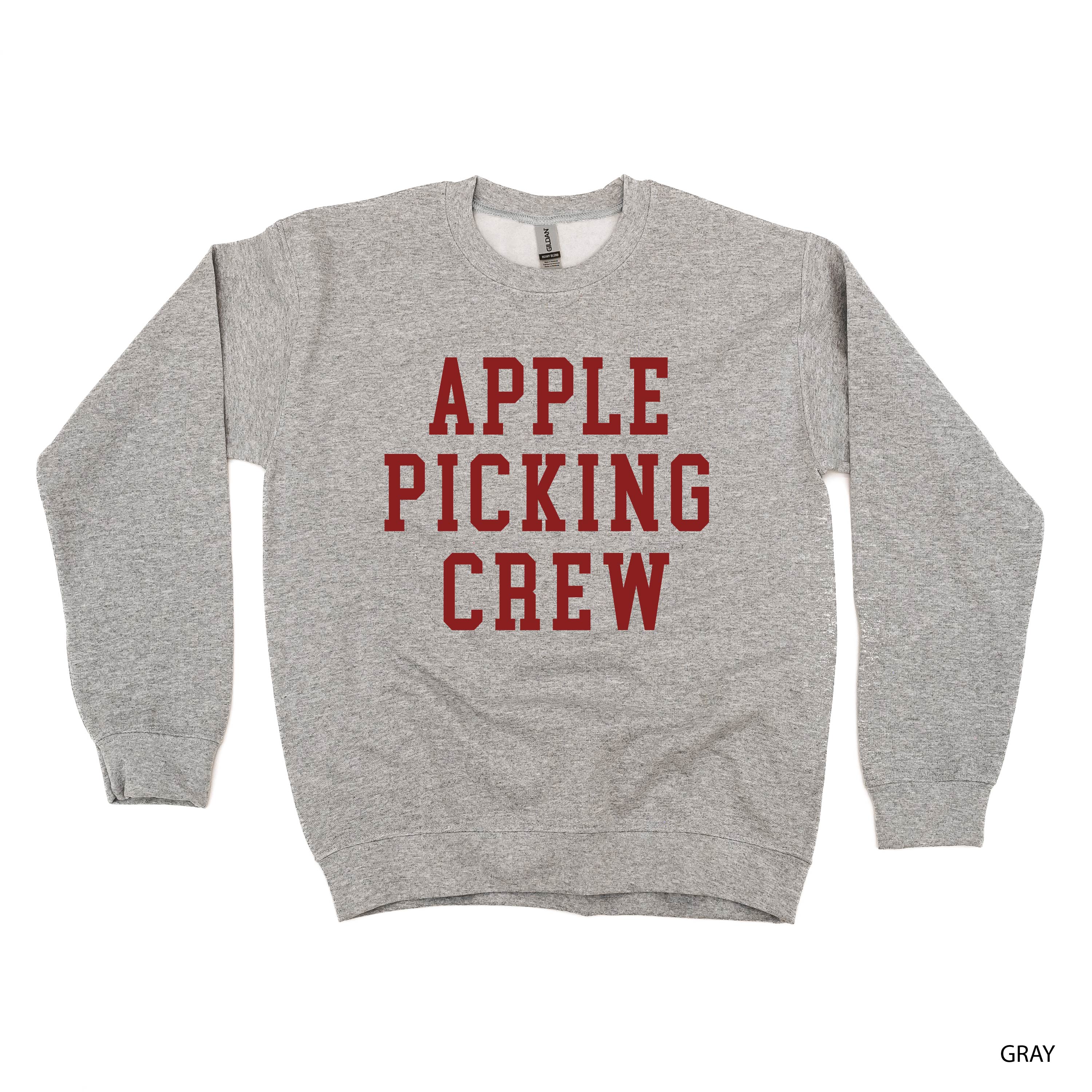 Apple Picking Crew - Basic Fleece Crewneck Little Mama Shirt Shop LLC