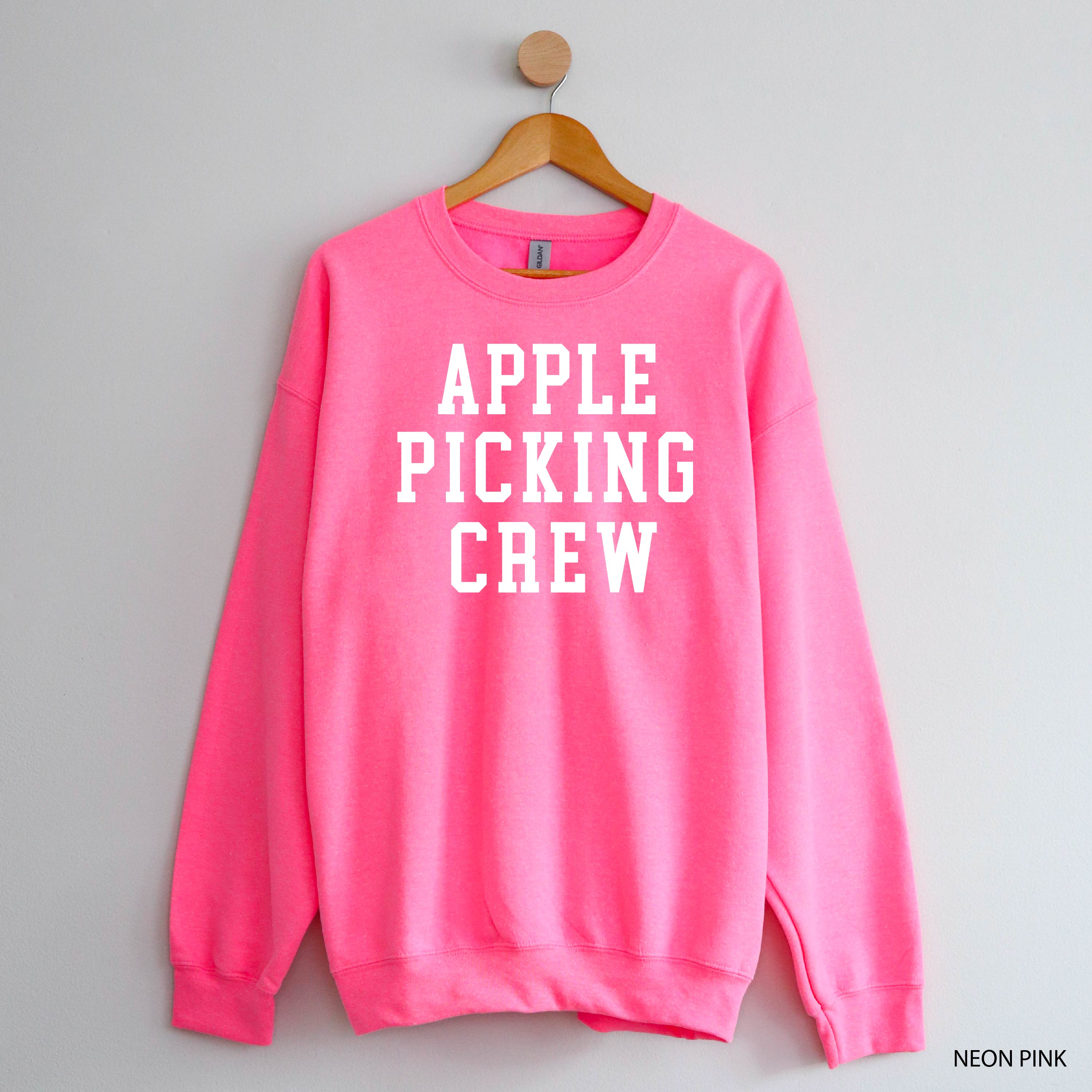 Apple Picking Crew - Basic Fleece Crewneck Little Mama Shirt Shop LLC