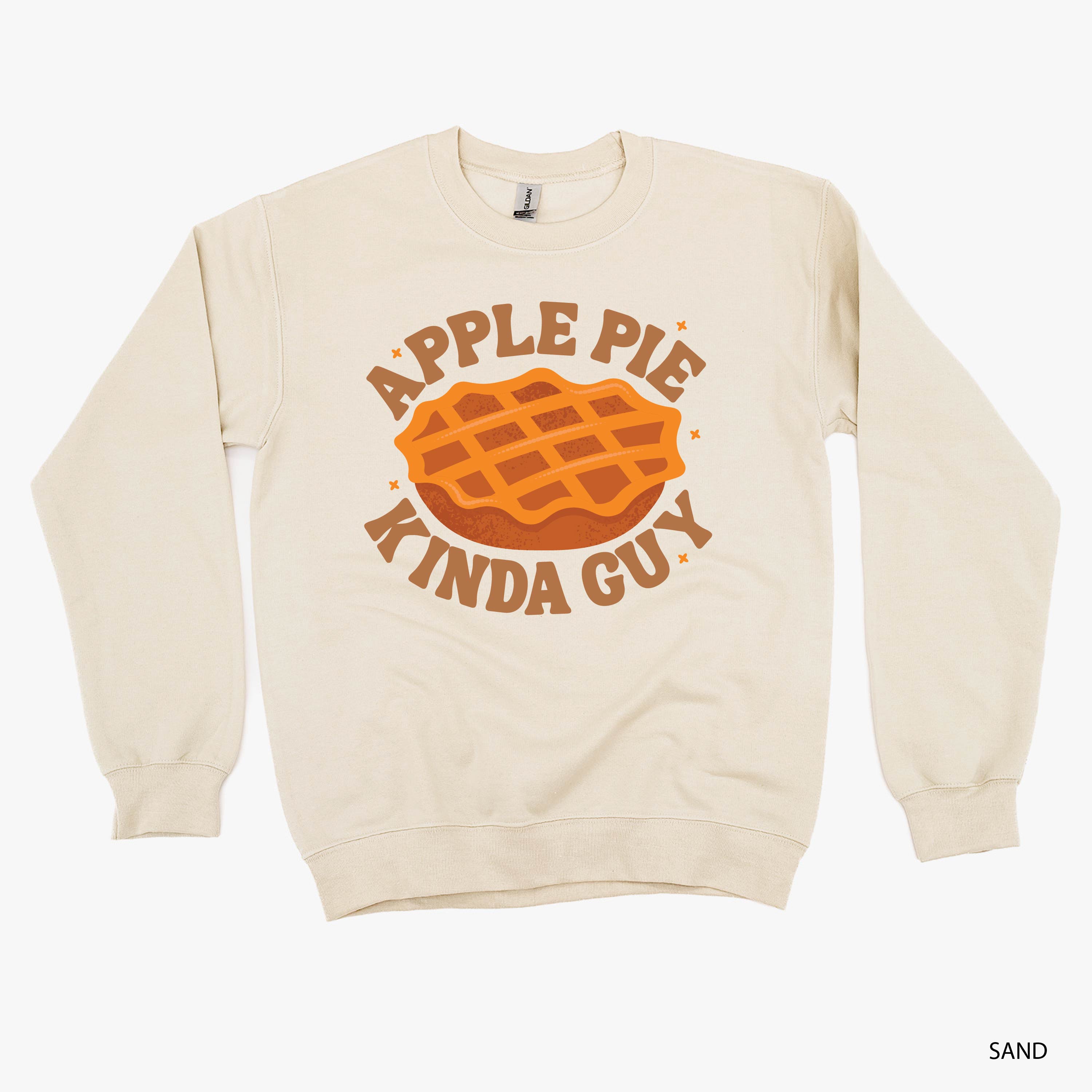 Apple Pie Kinda Guy - Basic Fleece Crewneck Little Mama Shirt Shop LLC